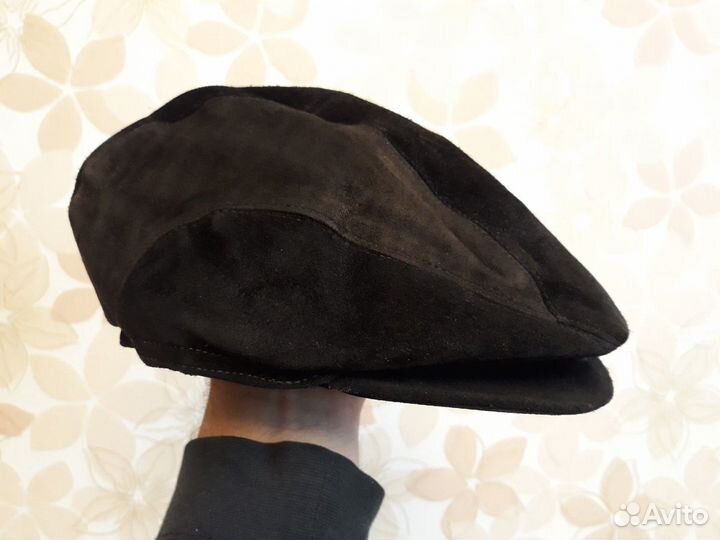 Кепка реглан замшевая