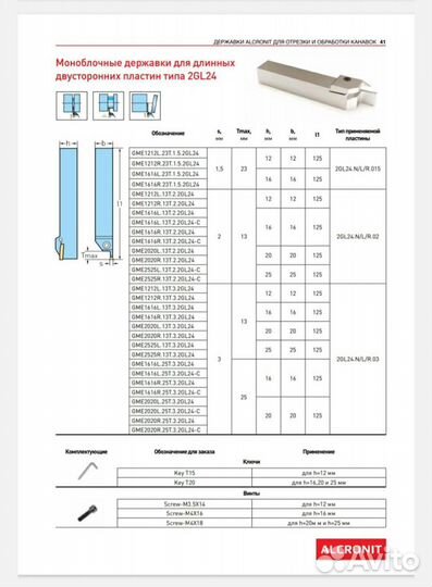 Резец отрезной 25*25*2 мм с пластинами