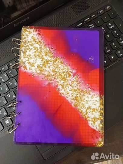 Скетчбук(блокнот ) из эпоксидной смолы