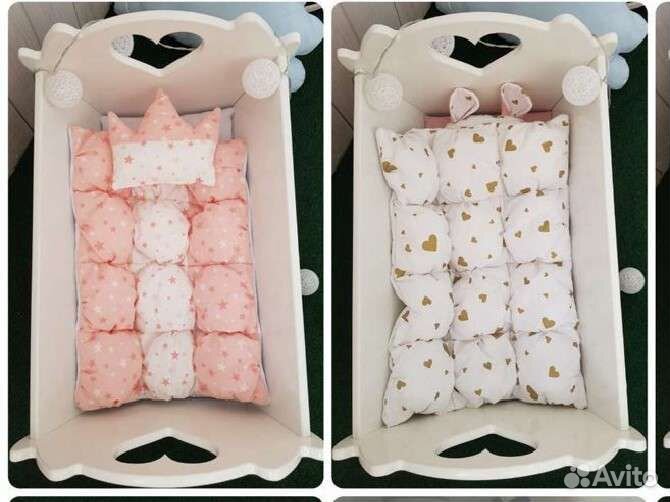 Постельное в кукольную кроватку