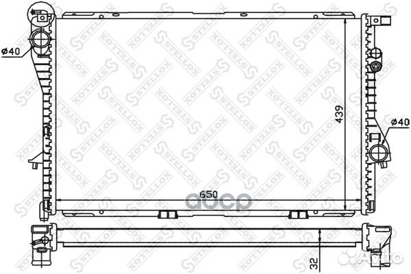 10-25289-SX радиатор системы охлаждения BMW E3