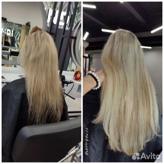 Наращивание волос на дому