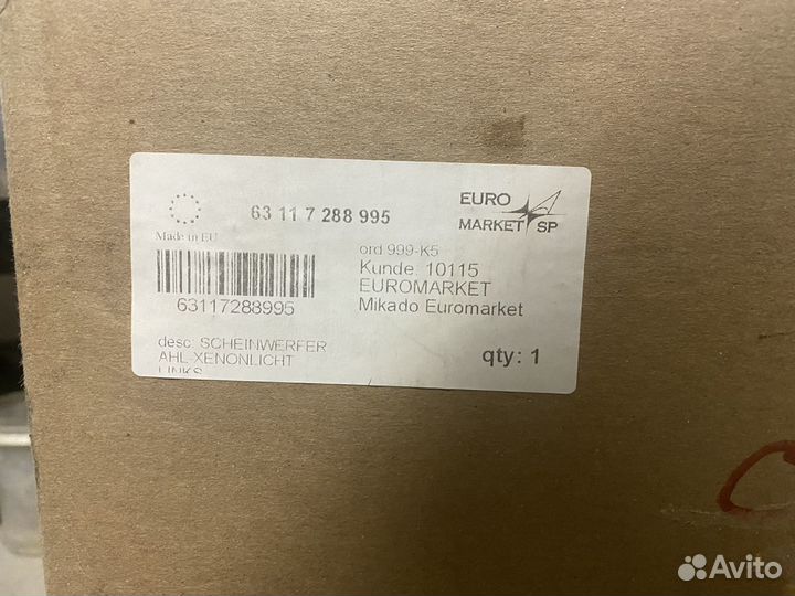 Левая фара на bmw х5 е70