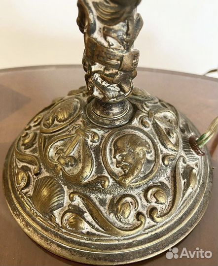 Старинный настольный торшер