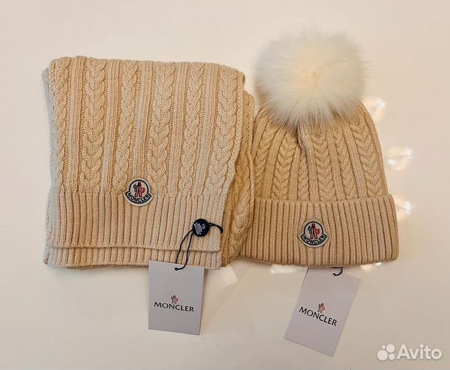 Комплект шапка и шарф Moncler