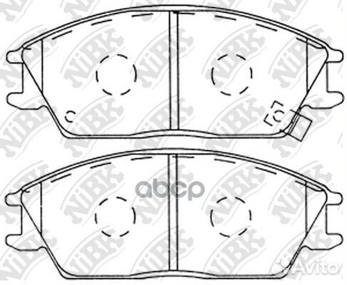 Колодки тормозные дисковые перед hyundai AC