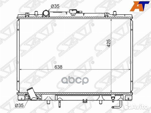 Радиатор Mitsubishi Pajero Sport 96-08 / Challe