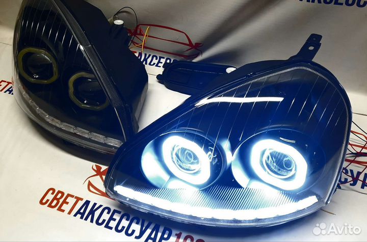 Фары на priora квадратные линзы