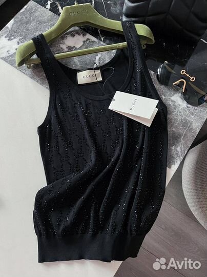 Вискозный топ Gucci