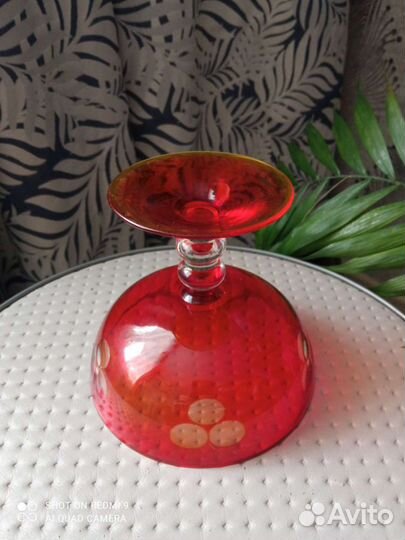 Ваза цветное стекло СССР