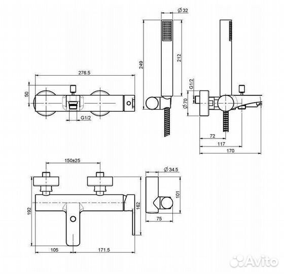 Смеситель fima Carlo Frattini Matrix F3534CR