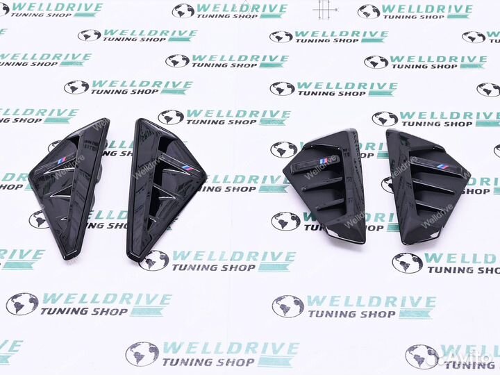 Жабры на крылья BMW X5 G05 черные