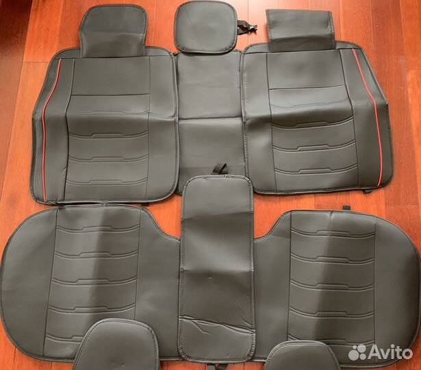 Чехлы автомобильные из экокожи комплект новые