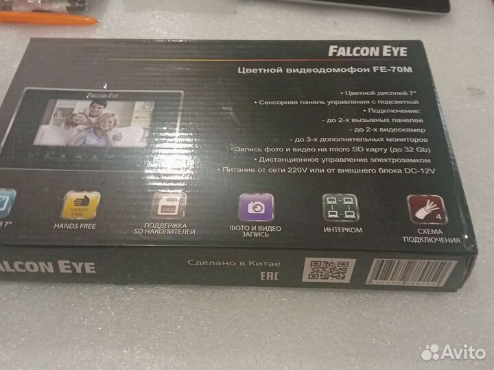 Видео домофон цветной fe-70m видеомонитор