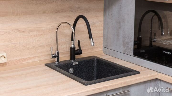 Кухонный гарнитур Орио угловая и прямая