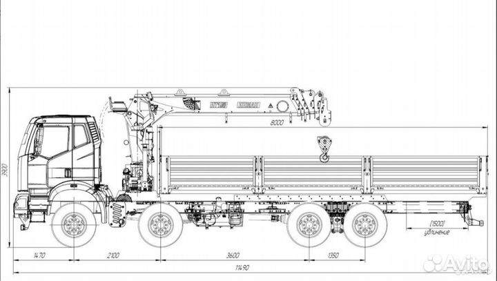 FAW CA3310 с КМУ, 2024