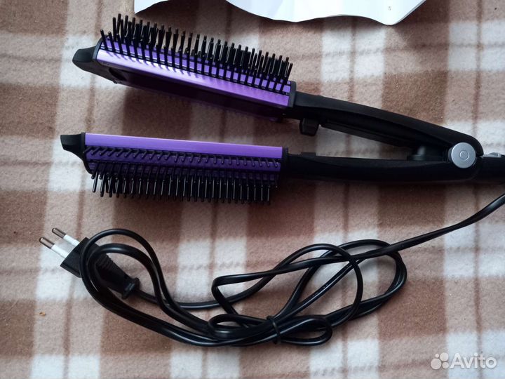 Расческа выпрямитель для волос новая zimber