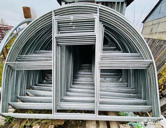 Теплица оцинкованная, стальная, парник