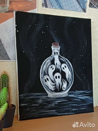 Картина акрилом на холсте