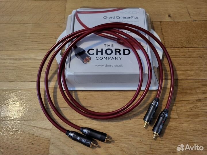 Межблочный RCA Chord Crimson Plus + разъёмы QED