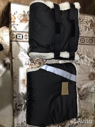 Тёплые муфты-варежки для коляски (санок)