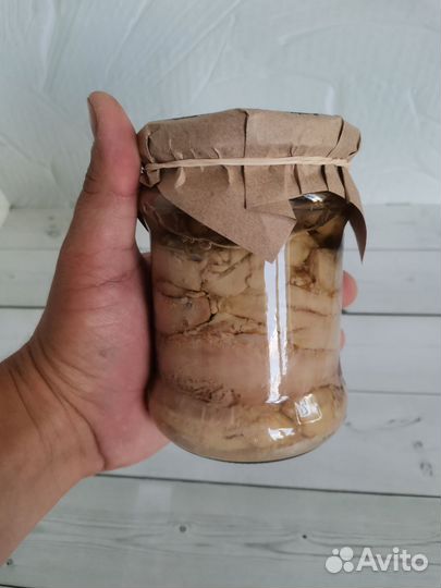 Печень трески в стекле