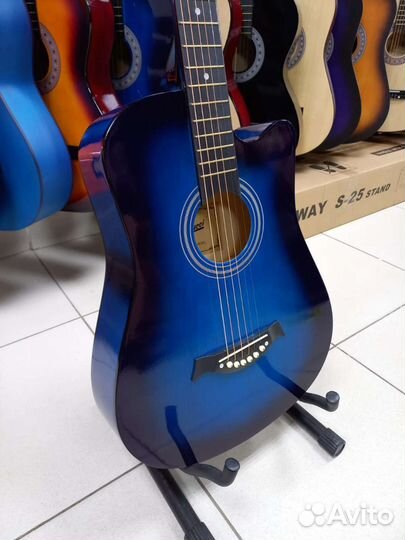 Гитара Синяя глянец