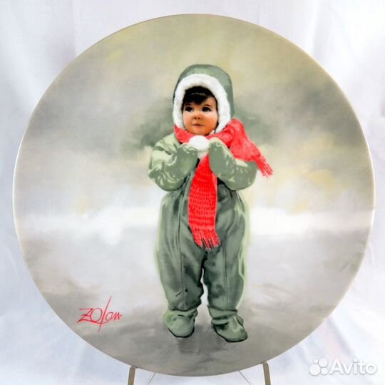 Тарелка Чудо Детства: Зимний Ангел Золан 1984