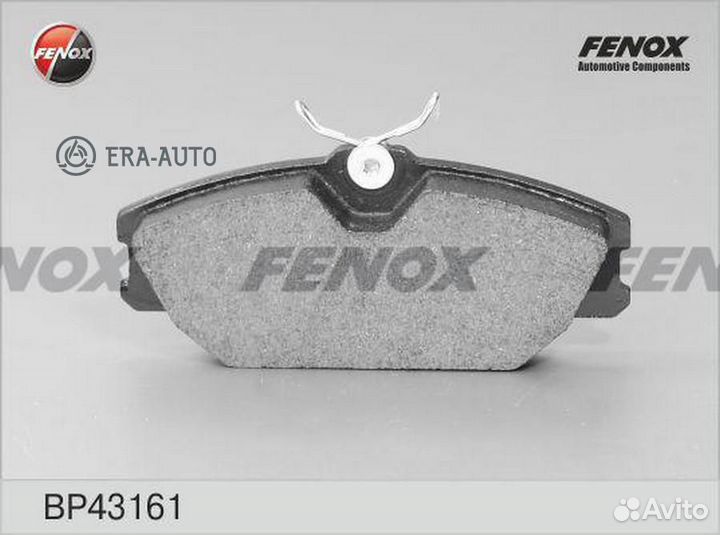 Fenox BP43161 BP43161 колодки дисковые передние\ R