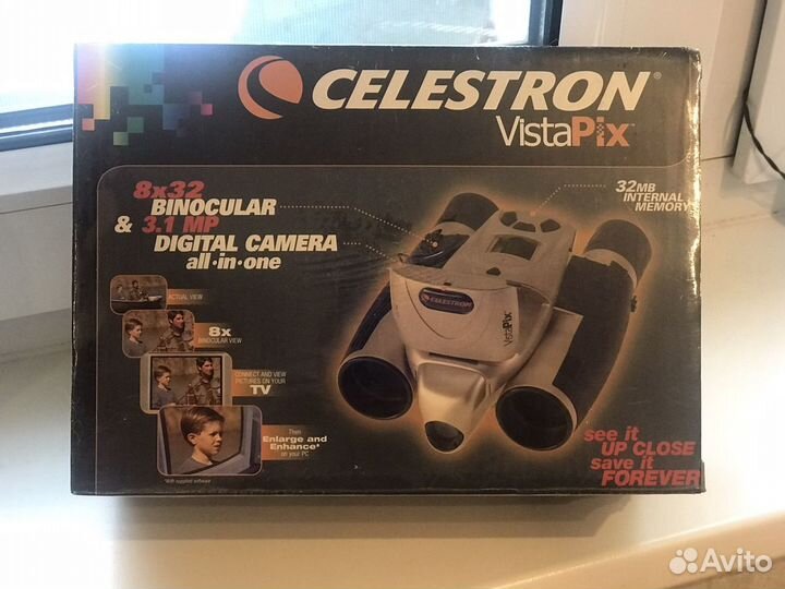 Celestron 8x32 vistapix бинокль и цифровая камера