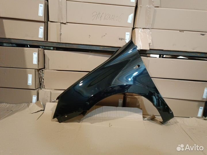 Крыло левое Лада гранта калина 2 цвет сине черный