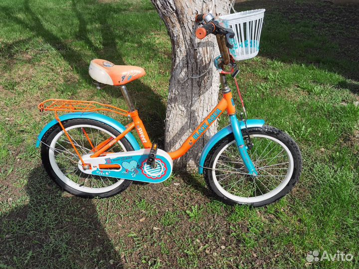 Детский велосипед 18 дюймов с боковыми колесами