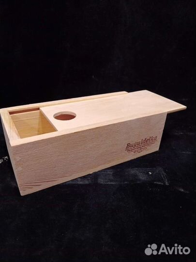 Деревянные коробочки с выдвижной крышкой