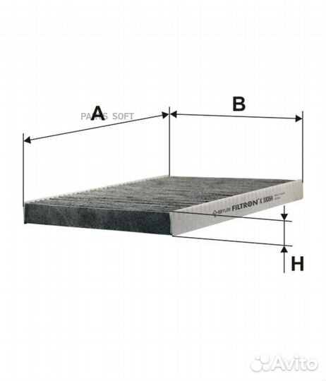 Filtron K1006A Фильтр салона VAG A3/octavia/golf 3