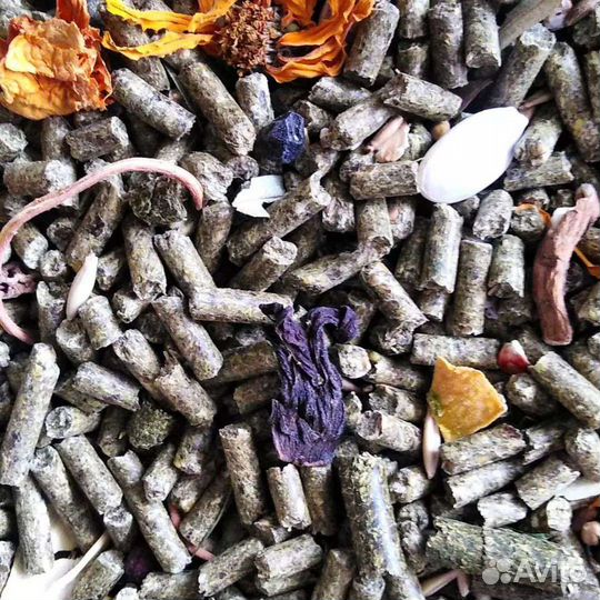 Корм для шиншилл, кроликов, дегу, товары для грызу