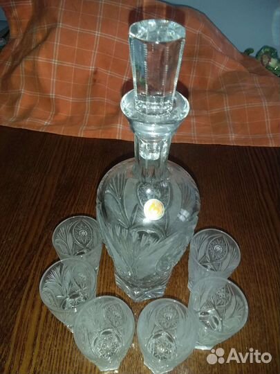 Графин с рюмками СССР
