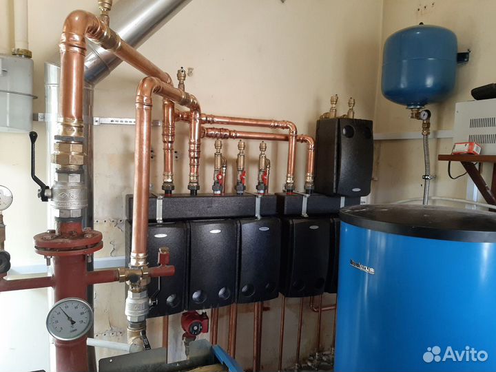 Монтаж отопления, котельные, монтаж котельной, вод