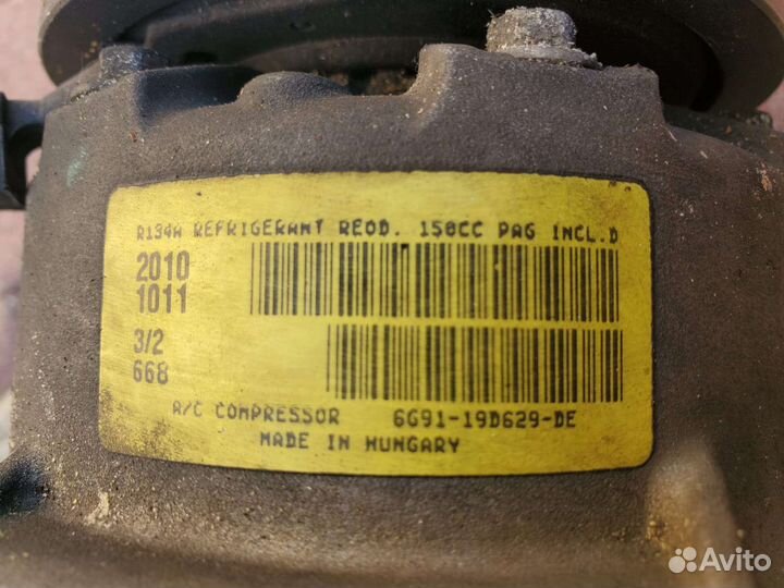 Компрессор кондиционера ford mondeo 4 2.0 бензин