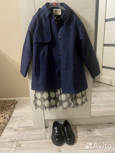 Monnalisa платье, вещи и лоферы zara