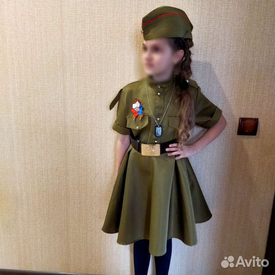 Для девочки Гимнастерка,военная форма к 9 Мая