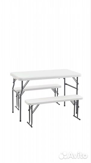 Стол складной,туристический, скамейки в комплекте