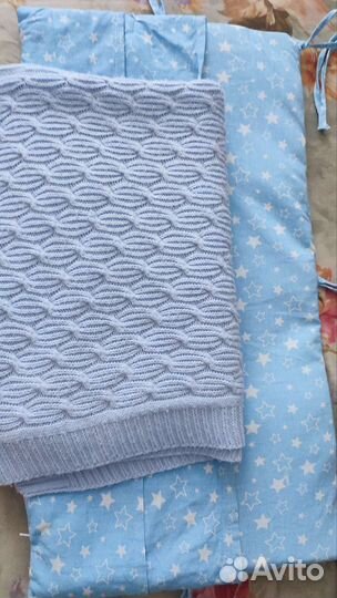 Одеяло+карман органайзер в кроватку