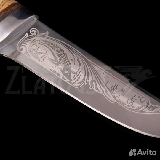 Нож подарочный с гравировкой из стали 95х18