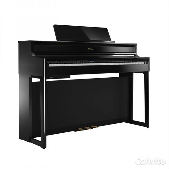 Roland HP704-PE пианино, черное лакированное