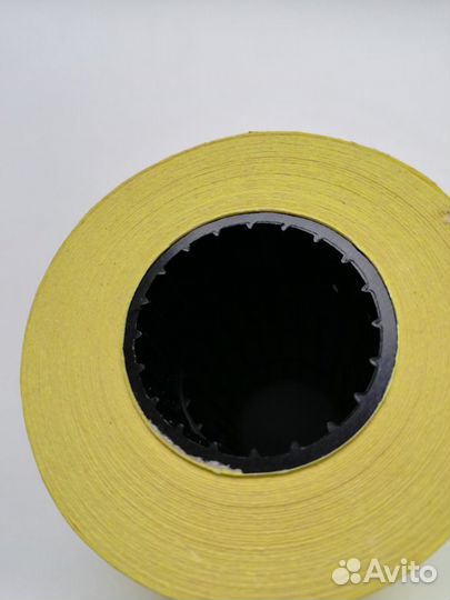 Этикет-лента 21,5 х 12 мм, желтая, 1000 штук в рул