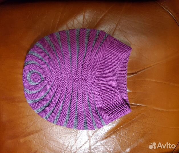 Шапка вязаная 100 шерсть