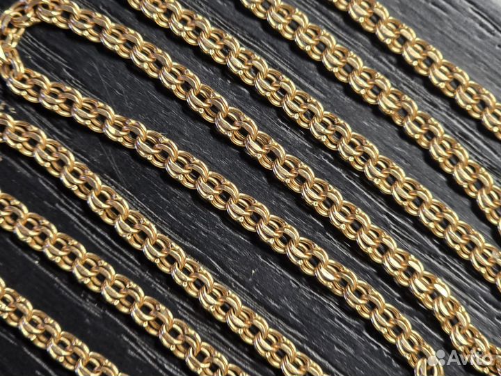 Золотая цепь 585 проба. 8,09гр. 64см
