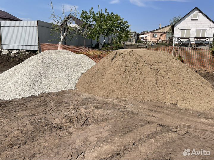 Щебень песок чернозем на камазе