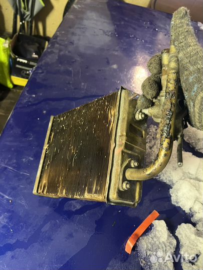 Медный радиатор печки 2107