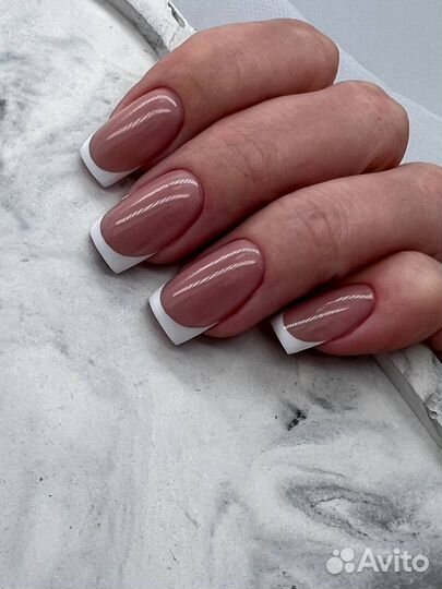 Маникюр гель лак, наращивание